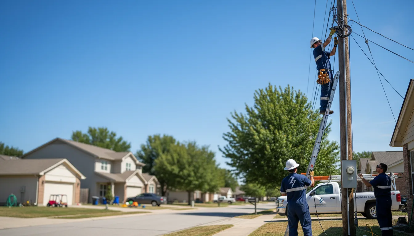 Residential electrician providing installation services in Deridder, LA